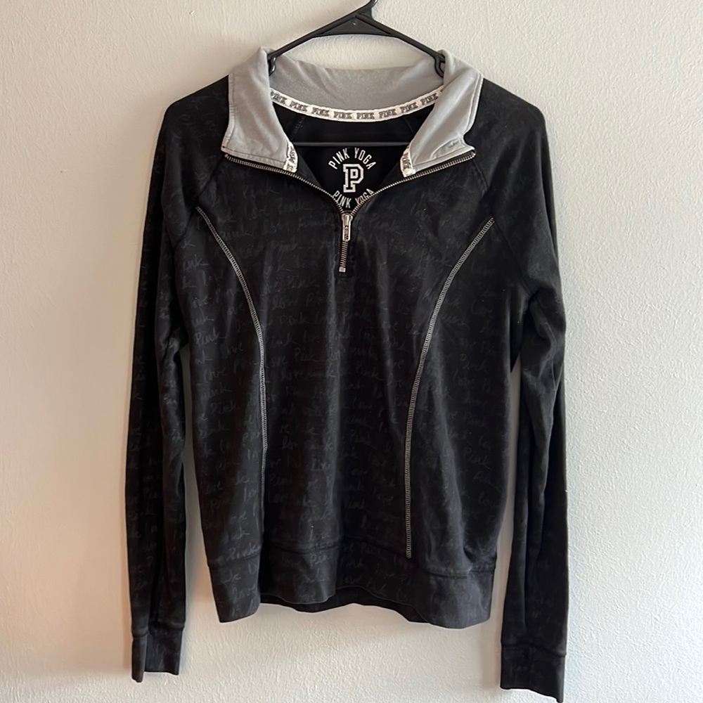 Pink quarter zip